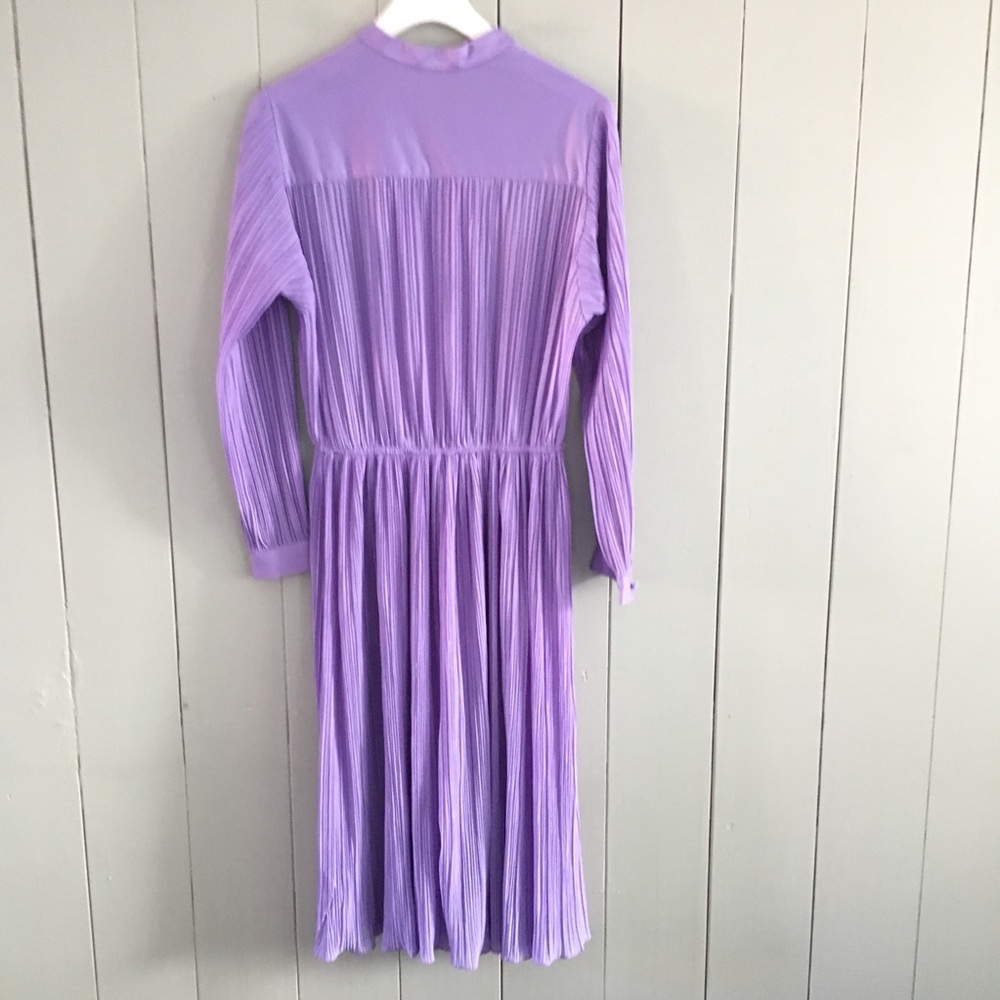 Vtg 70’s P.C.F Hal Ferman Long Sleeve Blouson Purple Maxi Dress - Picture 6 of 6